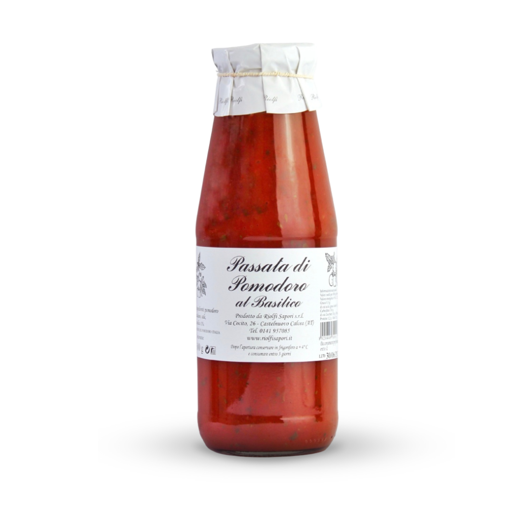 Purée de tomates au basilic