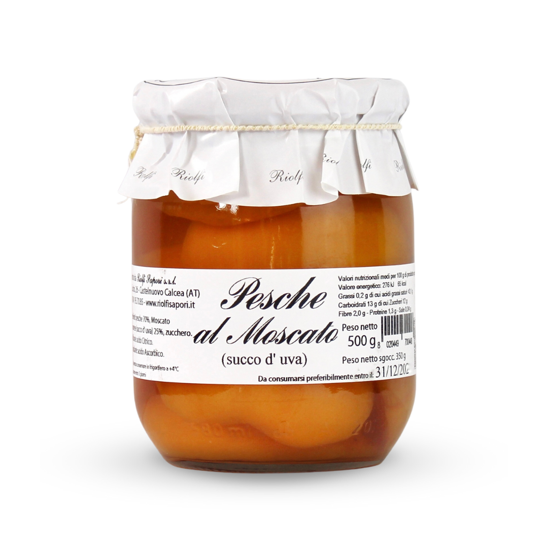 Pfirsiche und Moscato 500 g