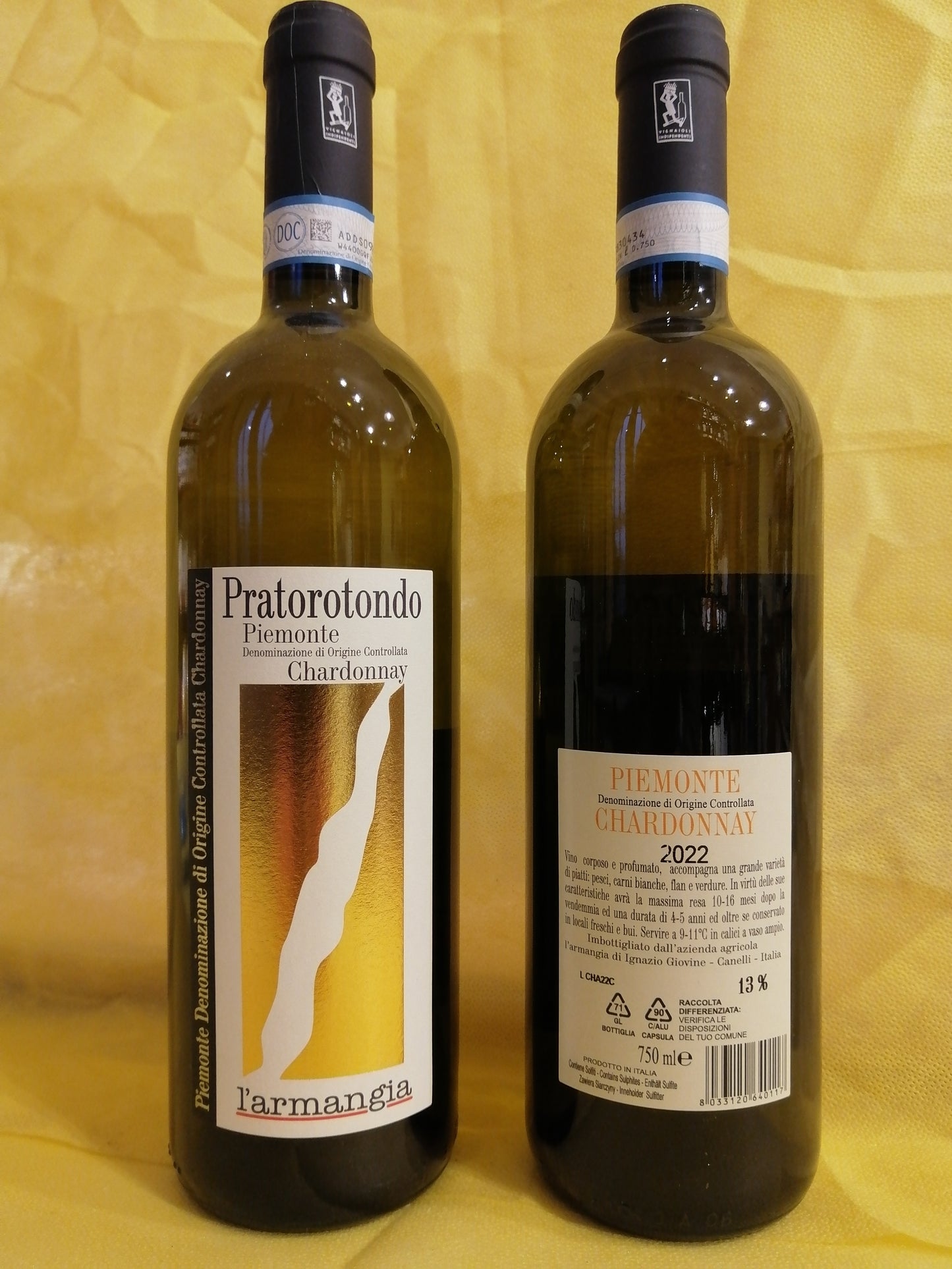 Chardonnay DOC "Pratorotondo" - L'Armangia
