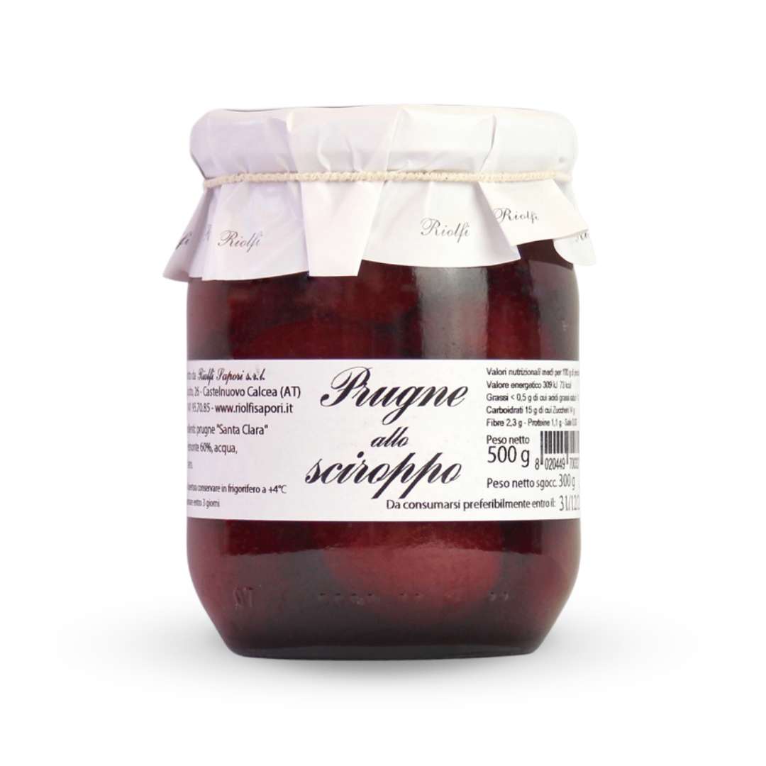 Plums with syrup 500g