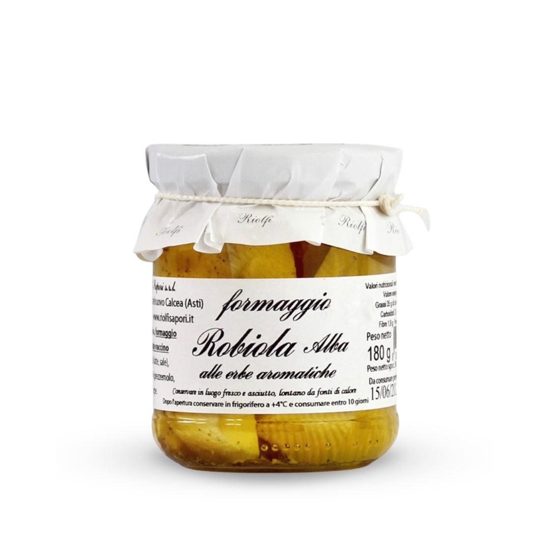Robiola cheese with aromatic herbs 180 g