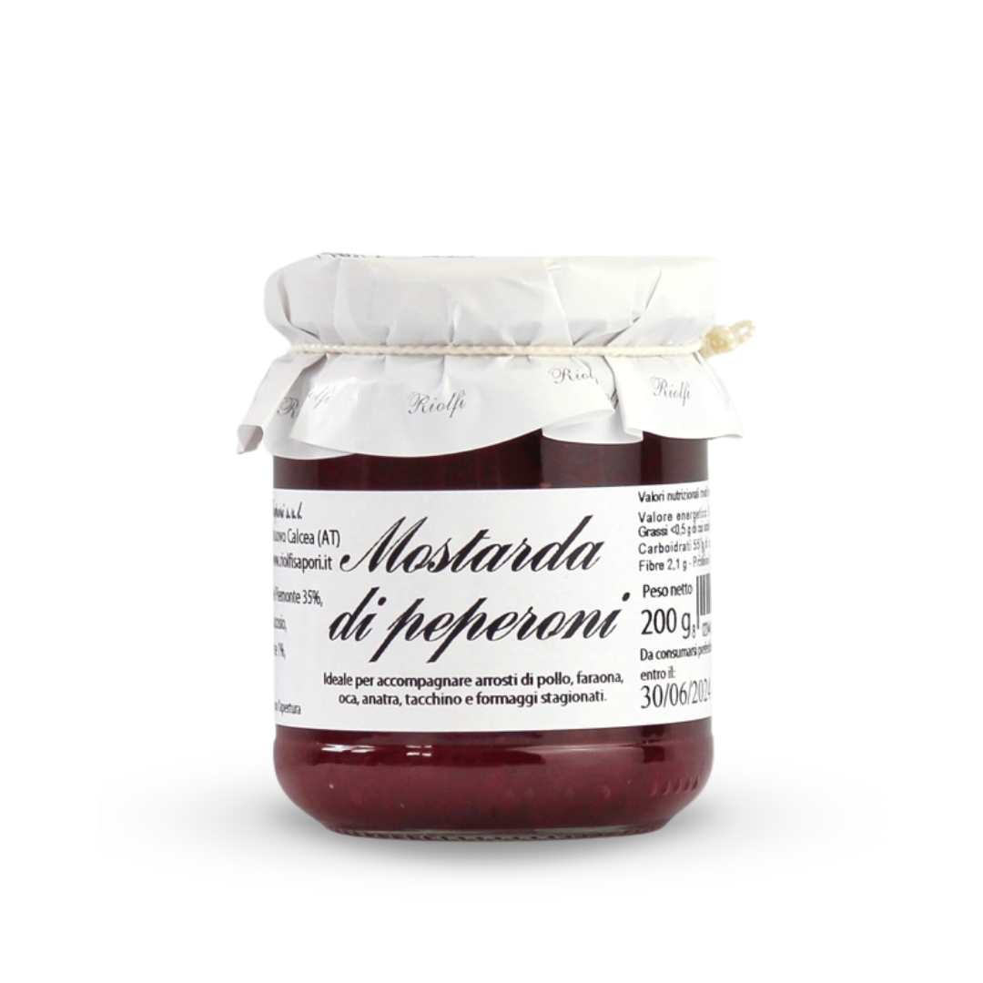 Red peppers mustard 200 g