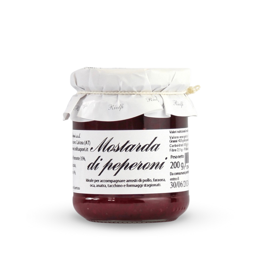 Red peppers mustard 200 g